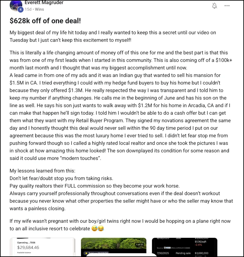 Everett. $628k off one deal.
